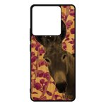 Coque pour xiaomi redmi note 13 pro 5g en bois silicone ane rigide tetu etui plante nature mule antichoc ...