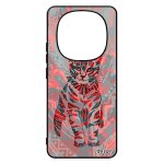 Coque pour xiaomi redmi note 14 pro / 14 pro + plus 5g silicone chat tigr� case pastel pas cher ethnique ...