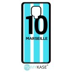 Coque xiaomi redmi note 9 pro - equipe maillot marseille - noir