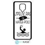 Coque xiaomi redmi note 9 pro - j peux pas j ai water polo 1 - noir