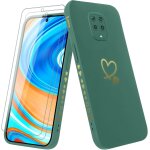 Coque pour xiaomi redmi note 9 pro / 9 pro max / 9s 4g avec 2 verre tremp�, etui fille avec or motif ...