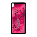 Coque xperia xa infini cadeau saint valentin de protection ciel oiseau rose sony xperia xa
