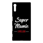 Coque xperia xz - super mamie la meilleure fond noir - noir