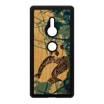 Coque xperia xz2 bois silicone panda bleu smartphone dessin housse animal a sony xperia xz2