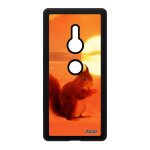 Coque xperia xz2 silicone ecureuil roux mignon design telephone animaux orange etui housse petit personnalis� ...