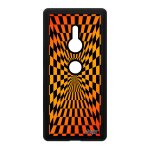 Coque xperia xz2 en silicone illusion d'optique smartphone dgrad caoutchouc geometrique tpu cover orange ...
