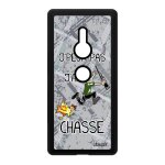 Coque pour xperia xz2 silicone j'peux pas j'ai chasse humour unique etui de sony xperia xz2