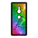 Coque xperia xz2 silicone oiseau etui multicolore nature dessin case moineau eclair design animaux arc ...