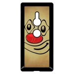 Coque xperia xz2 - smiley clown nez rouge - noir