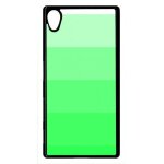 Coque xperia z5 - degrad vert fluo - noir