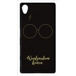 Coque xperia z5 - windgardium leviosa - noir