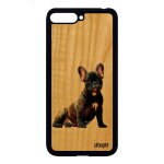 Coque y6 2018 bois silicone chien animaux design mignon noir blanc chiot housse telephone nature bulldog ...