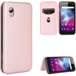 Compatible avec coque zte blade a3 lite, mince flip fibre de carbone [test de chute] antichoc stand fente ...