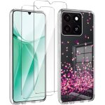 Coque pour zte blade a55 / blade a35 (6. 75 ) transparent housse + 2 x verre tremp protection ecran, ...