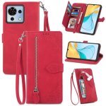 Coque pour zte blade v50 vita 6. 75, [housse en cuir pu premium] [etui a rabat] [pochette de ] - vigne ...