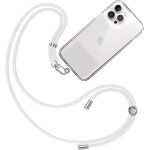 Cordon collier laniere portable [blanc] - sangle accrocher coque cou pour pochette telephone - accessoire ...
