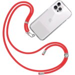 Cordon collier laniere portable [rouge] - sangle accrocher coque cou pour pochette telephone - accessoire ...