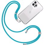 Cordon collier laniere portable [turquoise] - sangle accrocher coque cou pour pochette telephone - accessoire ...