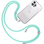 Cordon collier laniere portable [vert eau] - sangle accrocher coque cou pour pochette telephone - accessoire ...