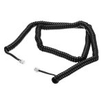 Cordon de tlphone pour tlphone fixe, 7, 6 m non enroul / 1 m enroul rj9 4p4c cble de tlphone ...