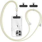 Cordon universel pour tlphone 1, 6 m - sangle rglable avec 2 patchs rsistants, pendentif pour smartphone ...