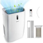 Costway climatiseur mobile chauffage 45?5 en 1 16000btu 4, 7kw r290 contrl sur app rafrachissement ...