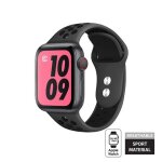 Crong duo sport � bracelet pour apple watch 38 / 40 / 41 / 42 mm (gris / noir)