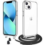Crossbody and cord case for iphone 13 mini case, transparent adjustable phone necklace mobile phone case ...
