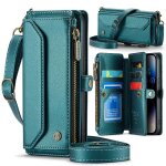 Crossbody etui pour iphone 14 pro max blocage rfid titulaire de la carte portefeuille etui pour femmes ...