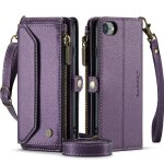 Crossbody etui pour iphone se 2020 / 2022 portefeuille etui pour femmes blocage rfid titulaire de la ...