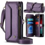 Crossbody etui pour iphone se3 / se2 titulaire de la carte fente pour les factures a fermeture eclair ...