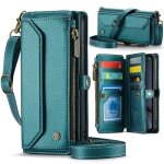 Crossbody etui pour iphone xr etui portefeuille blocage rfid fente pour les factures a fermeture eclair ...