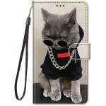 Cuir coque pour samsung galaxy a72 5g 4g antichoc avec support clapet design silicone animal motif dr?le ...