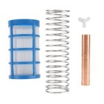 Cuivre bleu - ecran de remplacement pour ioniseur de piscine solaire, anode en cuivre et panier