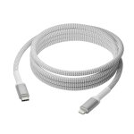 Dbramante1928 re - charge c�ble de charge tress� usb - c vers lightning 2 m�tres blanc