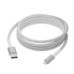 Dbramante1928 re - charge c�ble de charge tress� usb - a vers lightning 2, 5 m�tres blanc