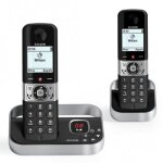 Alcatel f890 voice duo zwart t�l�phone dect identification de l'appelant noir, argent