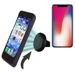D�tenteur universal pour apple iphone x. mini ventilation holder pour la voiture support de grille, magn�tique ...