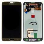 Display lcd + ecran tactile ecran original samsung galaxy s5 sm - g900f gold or