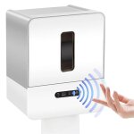 Distributeur de papier toilette intelligent sans contact, avec veilleuse, chargement usb