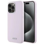 Dkny coque silicone liquide petit logo mtallique magsafe iphone 14 pro max rose