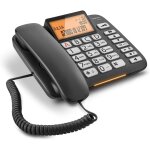 Dl580 tlphone filaire noir [version franaise]