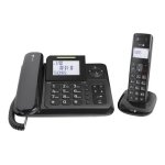 Doro comfort 4005 - filaire / sans fil - systme de rpondeur avec id d'appelant - dectgap - noir + combin ...