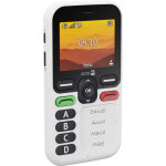 Doro leva x10 2. 4  117 g noir, blanc t�l�phone pour seniors