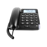 Doro magna 4000 - tlphone filaire avec id d'appelant / appel en instance - noir