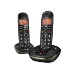 Doro phoneeasy 105wr duo - tlphone sans fil - systme de rpondeur avec id d'appelant - dectgap - noir ...