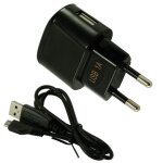 Pour doro primo 413 : chargeur secteur usb 1a & cable