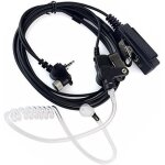 Dvsdvcs -  - oreillette et micro avec tube acoustique - ptt - 1 broche - pour talkie walkie, radios ...