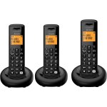 E260 s. voice trio - tlphone fixe sans fil dect avec rpondeur - design compact - grand ecran rtroclair ...