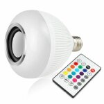 E27 sans fil compatible bluetooth intelligente led haut - parleur ampoule rvb dimmable 12w musique lampe ...